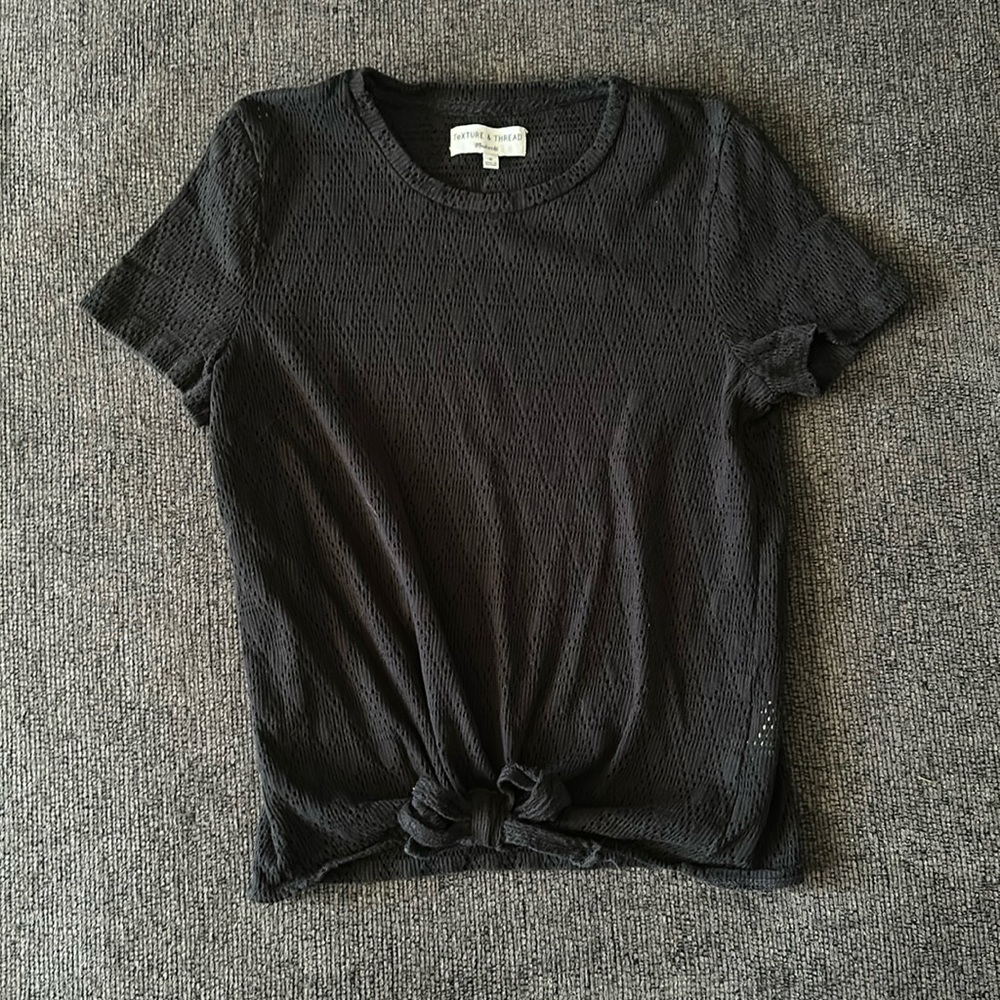 Madewell top semi see through